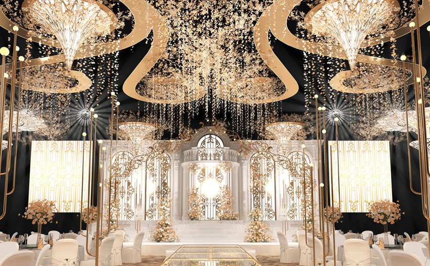 图木舒克花木兰喜事汇金色大厅效果展示